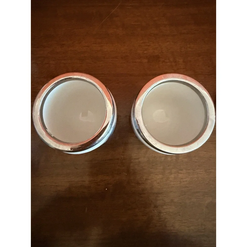 Pair Of Royal Worcester Egg Coddlers Floral Design Excellent